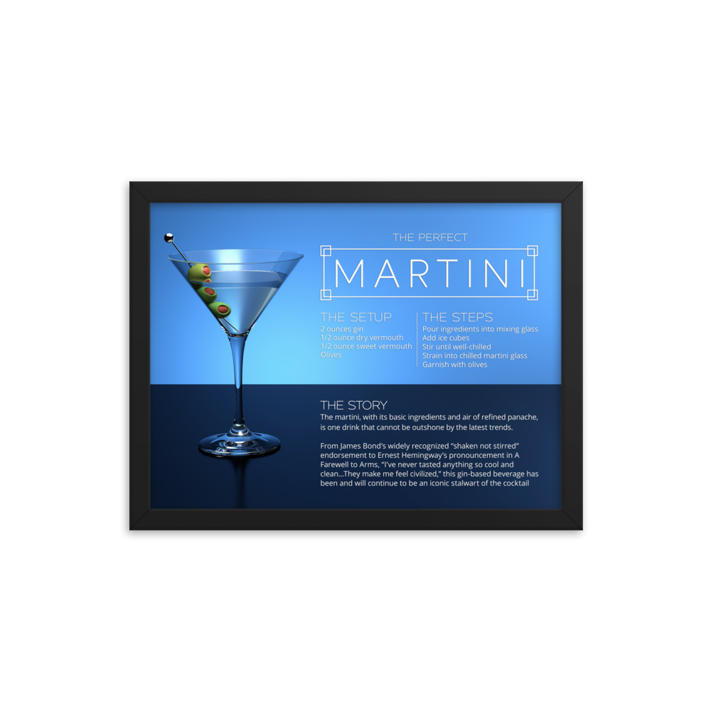 The Perfect Martini (Framed)