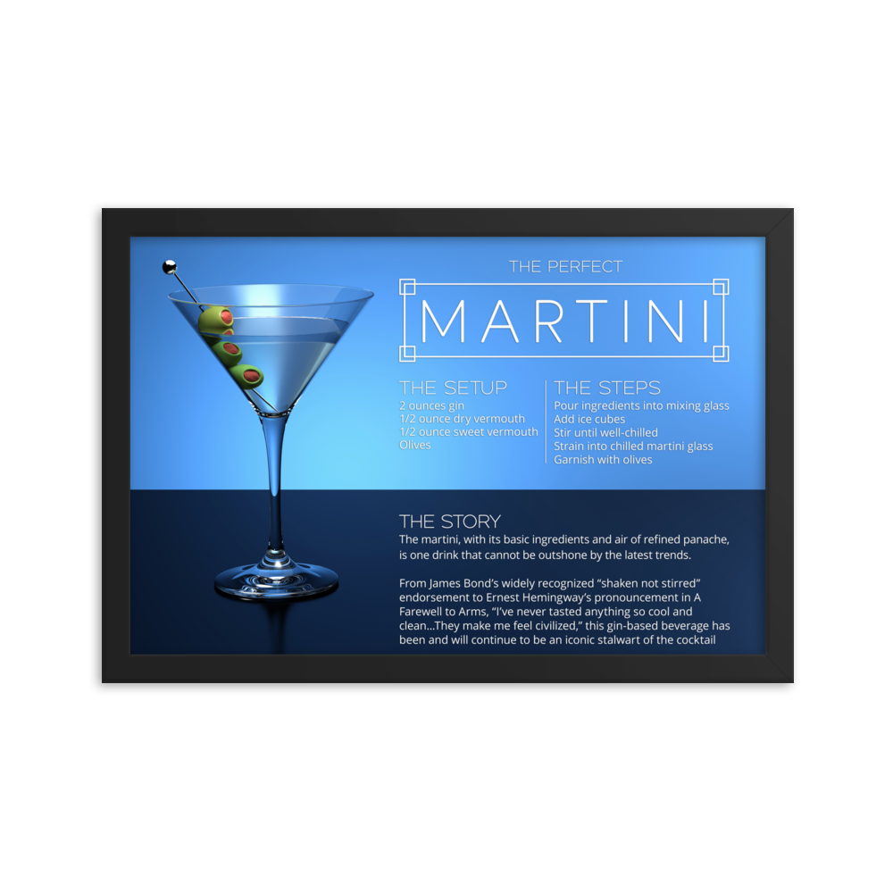 The Perfect Martini (Framed)