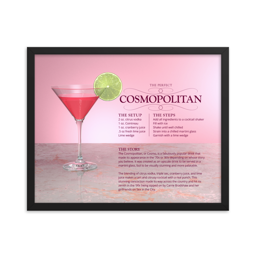 The Perfect Cosmopolitan (Framed)