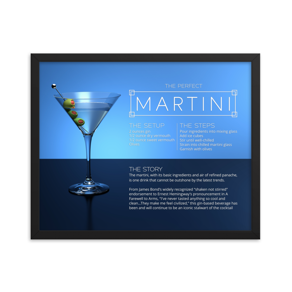 The Perfect Martini (Framed)