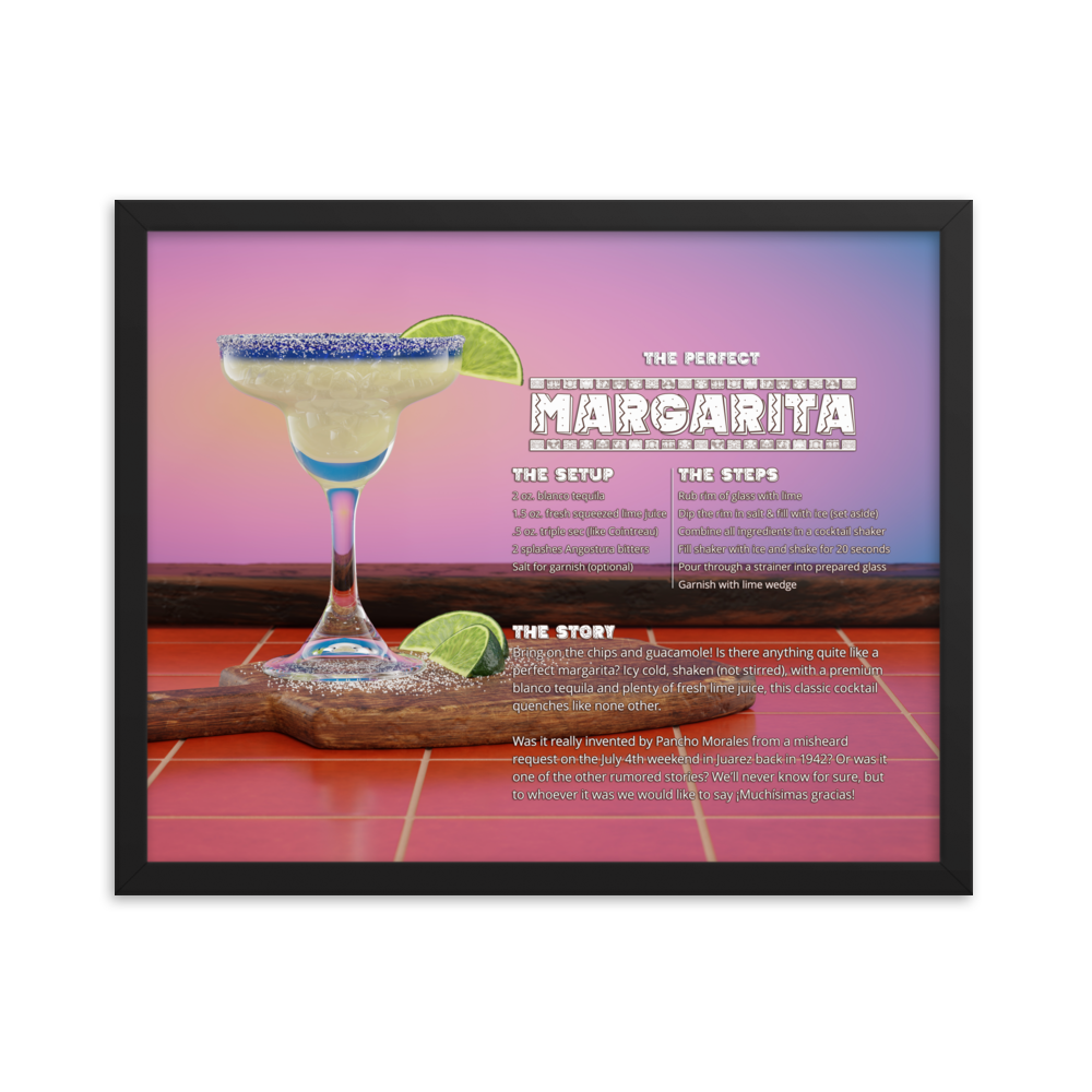 The Perfect Margarita (Framed)