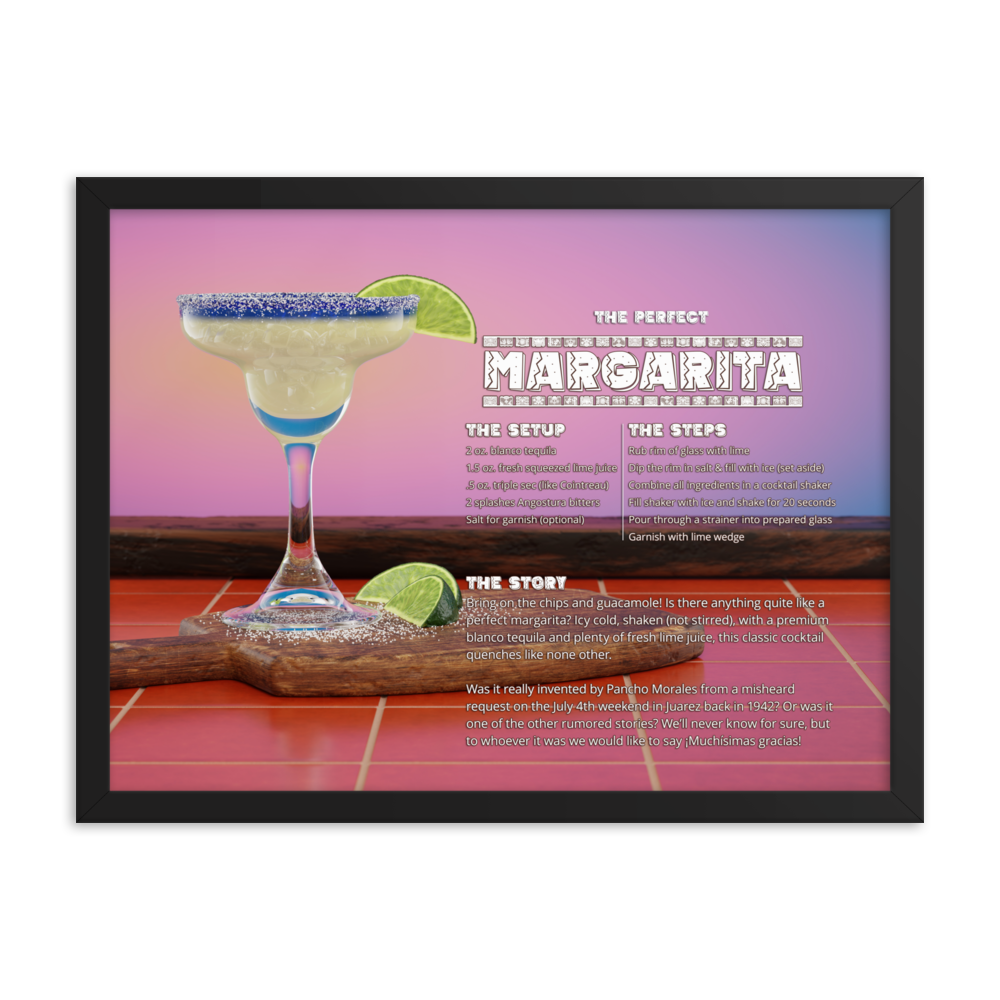 The Perfect Margarita (Framed)