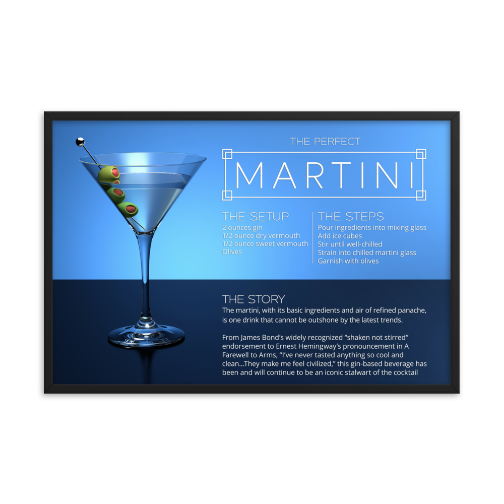 The Perfect Martini (Framed)