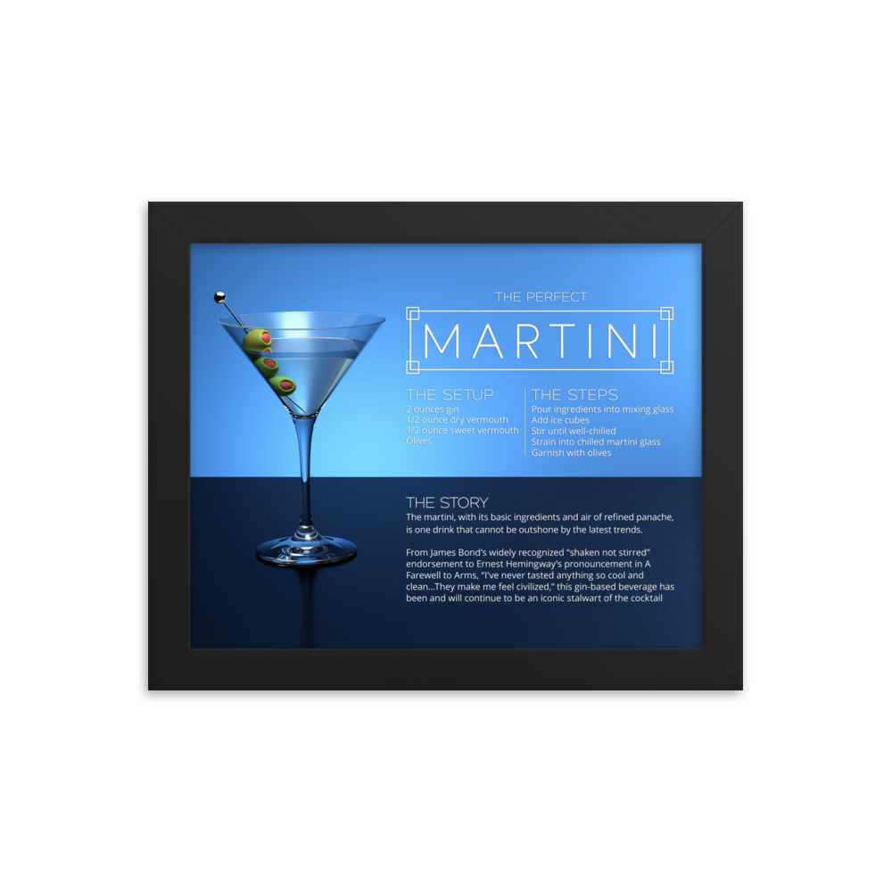 The Perfect Martini (Framed)