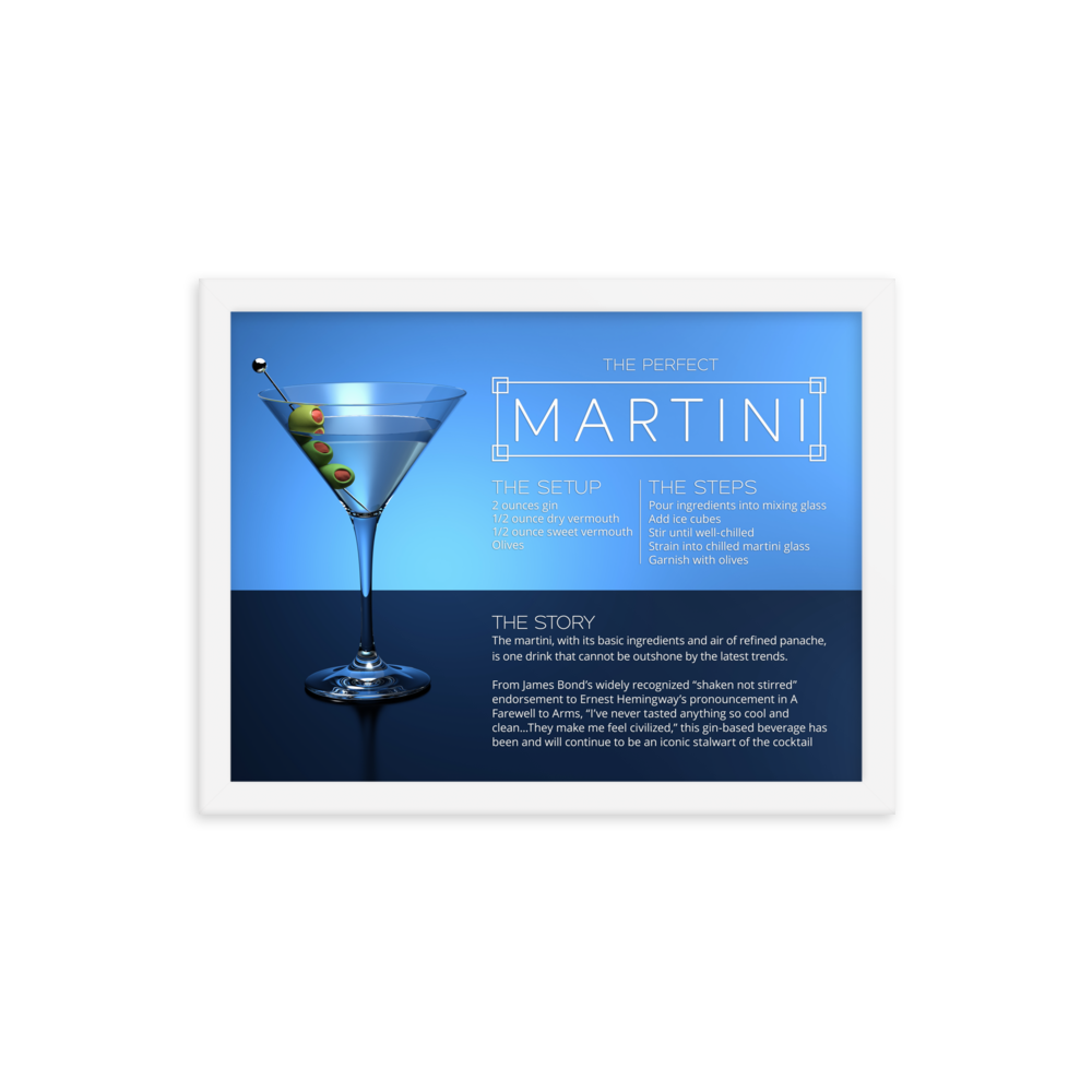 The Perfect Martini (Framed)