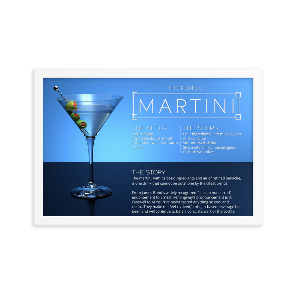 The Perfect Martini (Framed)