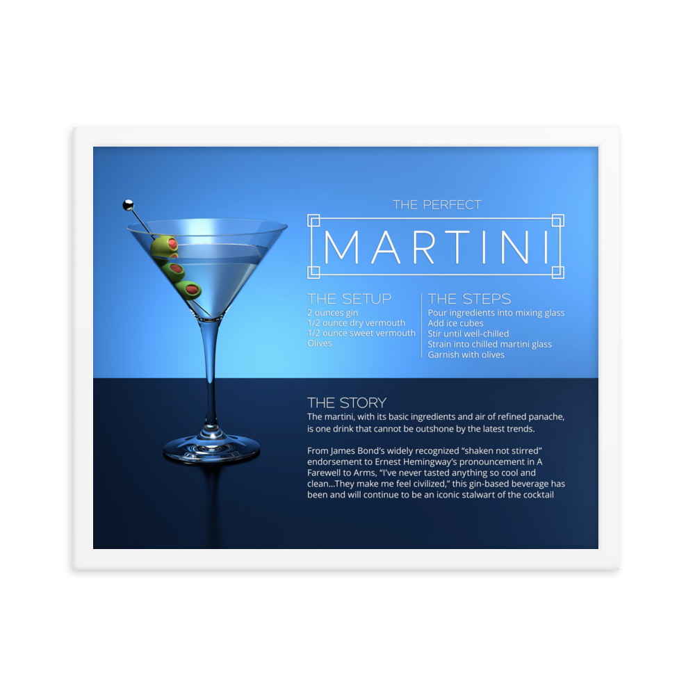 The Perfect Martini (Framed)