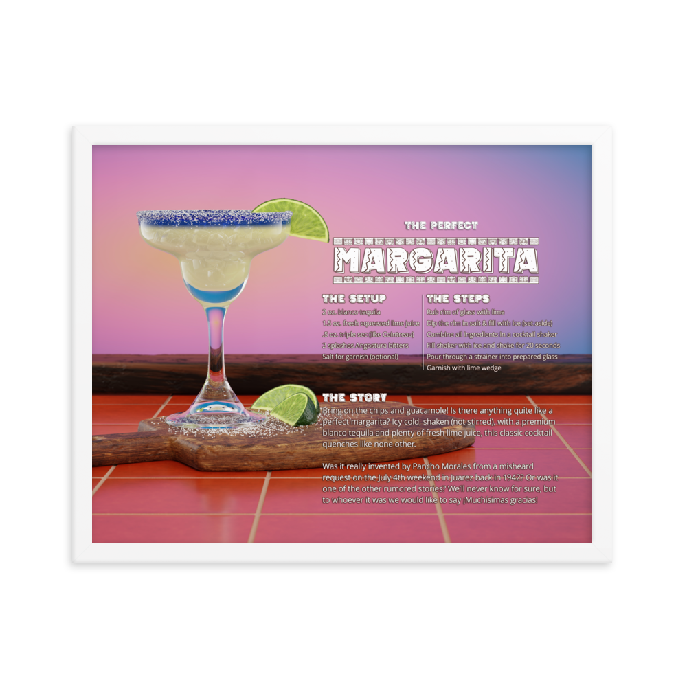 The Perfect Margarita (Framed)