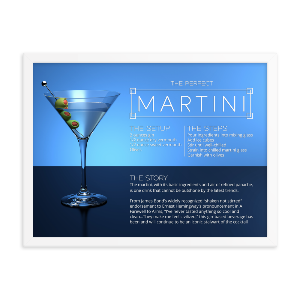 The Perfect Martini (Framed)