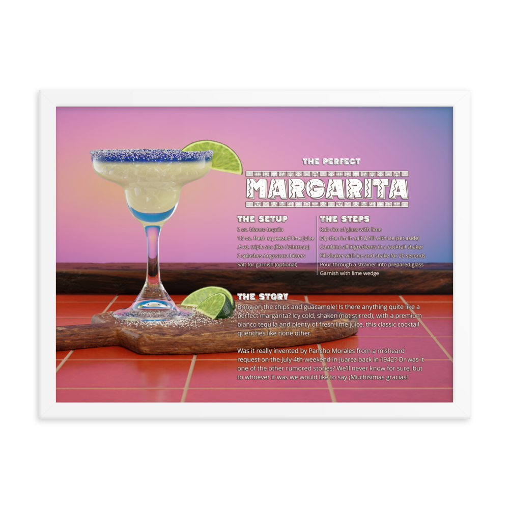 The Perfect Margarita (Framed)