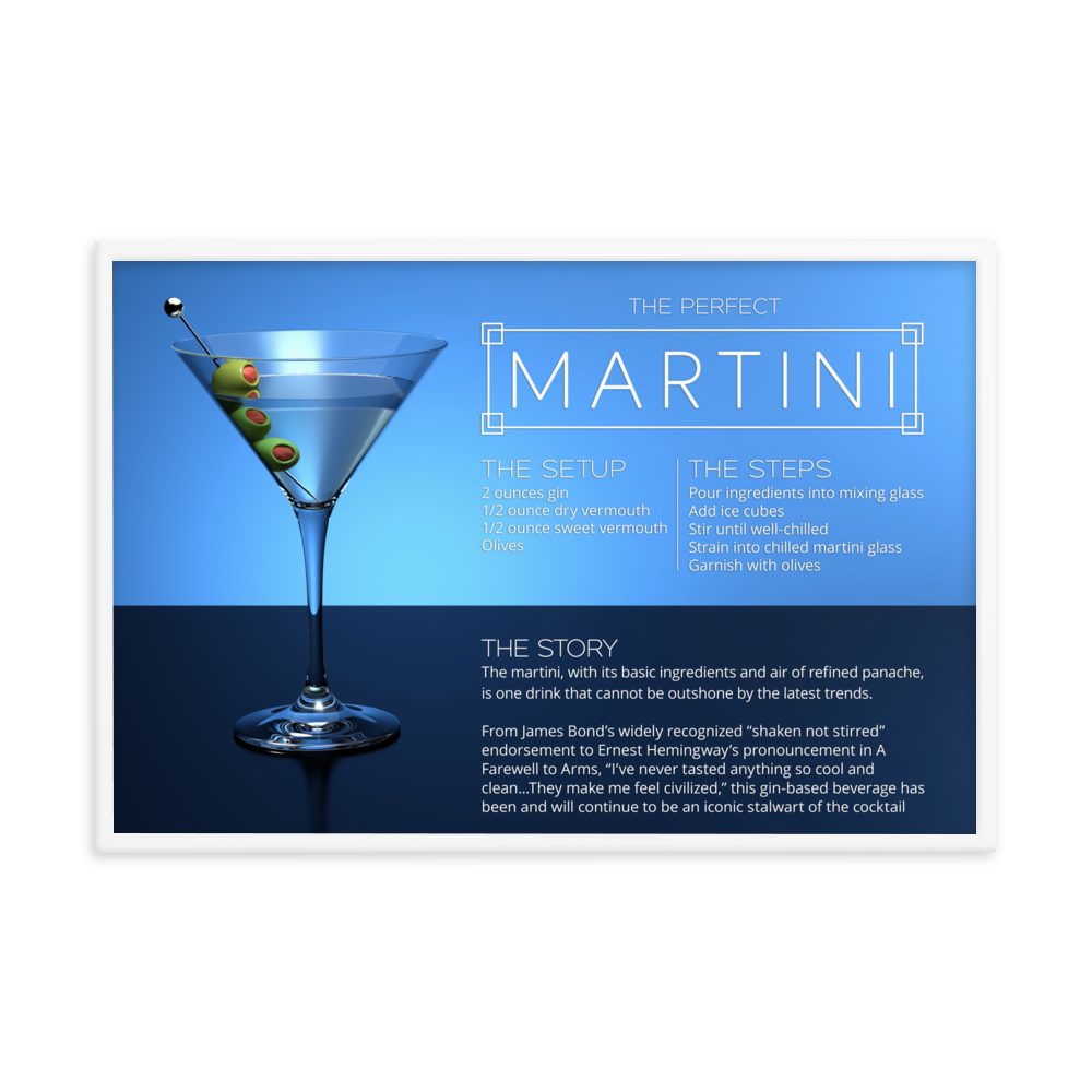 The Perfect Martini (Framed)