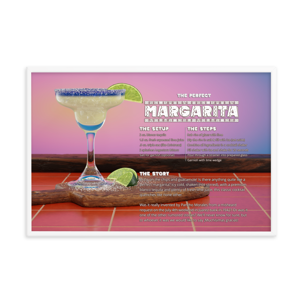 The Perfect Margarita (Framed)