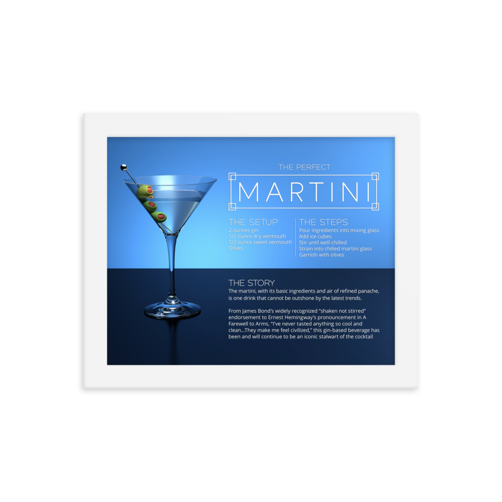 The Perfect Martini (Framed)